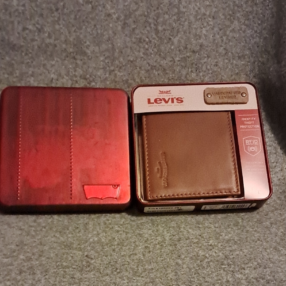 Levi's Red and Brown Wallet